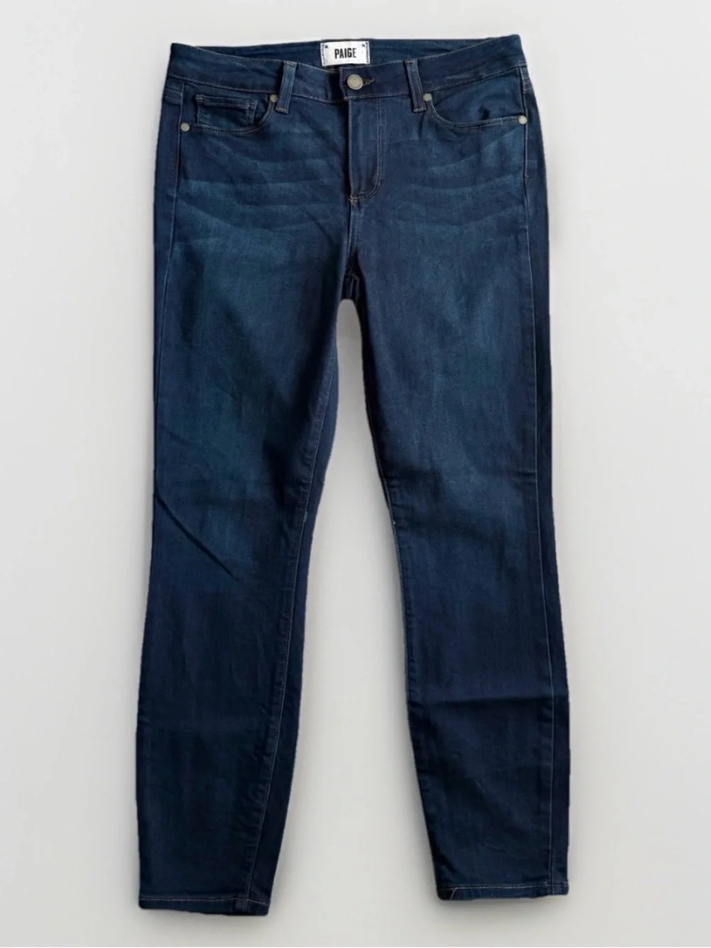 PAIGE Womens Verdugo Ankle Jeans Size 29 Skinny Dark Blue Binx Designer Denim